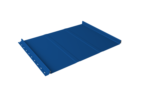 Кликфальц Line Grand Line 0.45 PE с пленкой на замках RAL 5005 сигнальный синий