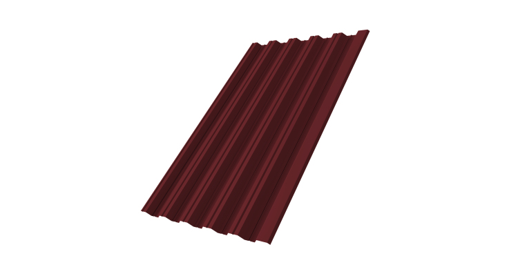 Профнастил НС35 R 0.45 PE RAL 3005 красное вино