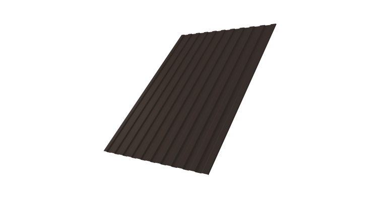 Профнастил С8А 0,5 PurPro Matt 275 RR 32 темно-коричневый