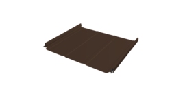 Кликфальц Pro Line Grand Line 0,5 PurPro Matt 275 с пленкой на замках RAL 8017 шоколад