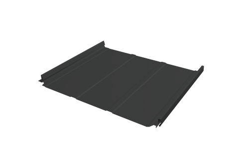 Кликфальц Pro Line Grand Line 0,45 PE с пленкой на замках RAL 7016 антрацитово-серый