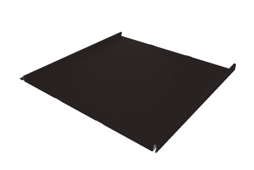 Фальц двойной стоячий Line Grand Line 0,45 Drap TX с пленкой на замках RAL 9005 черный