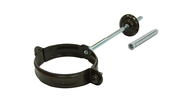 Хомут трубы PU 90 мм RR 32 темно-коричневый