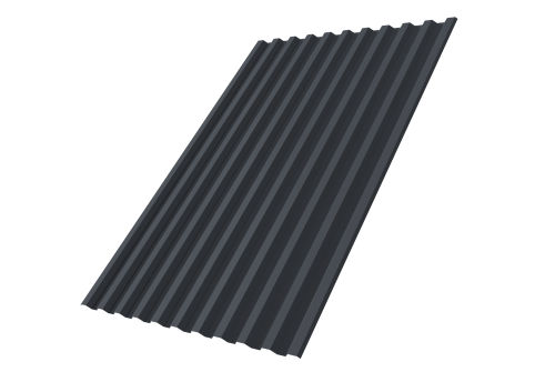 Профнастил С21R 0,4 PE RAL 7024 мокрый асфальт