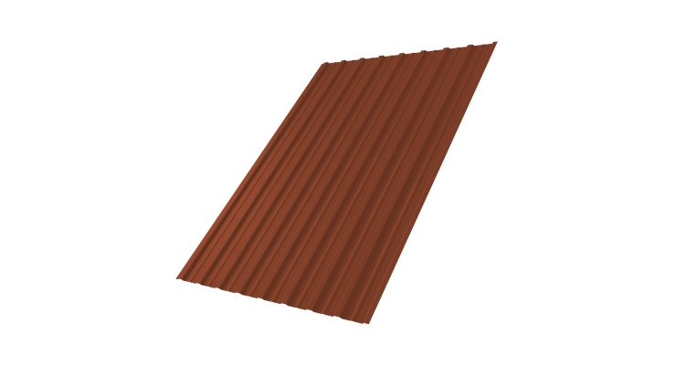 Профнастил С10A 0,45 Drap TX RAL 8004 терракота