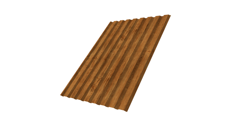Профнастил С20A 0.45 Print-Double Elite Golden Wood