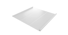 Фальц двойной стоячий Line Grand Line 0,5 PE с пленкой на замках RAL 9003 сигнальный белый