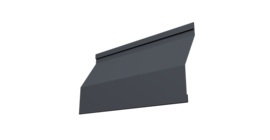 Ламель забора жалюзи Milan Slim 0,45 Drap TwinColor RAL 7024 мокрый асфальт