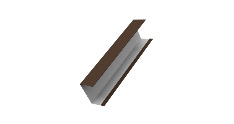 Крышка жалюзи Milan, Tokyo для калиток, ворот 0,45 Drap RAL 8017 шоколад (2,5м)