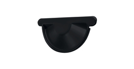 Заглушка торцевая универсальная GL PE Matt 125 мм RAL 9005 черный